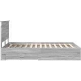  Konstrukcija postelje Siva Sonoma 120 x 200 cm Konstruiran les, (5000103200) | Shoptok.si