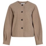 Vila Plašči Lally Jacket - Dark Natural Melange Bež | Shoptok.si