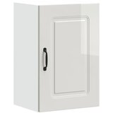 Maison Chic Kuhinjska stenska omarica - Kuhinjska omarica Kalmar visok sijaj bela inž. les iu1365, (22063884) | Shoptok.si