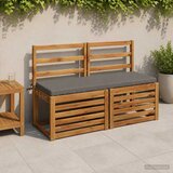  Jastučić za klupu SOEST 100% poliester Siva 110 x 40 x 5 cm Slike