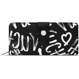 Vuch Ženski novčanik Zelya Grafitti Black, 19 x 10 cm | shoptok.hr