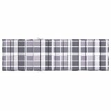  Jastuk za ležaljku sivi karirani 200 x 60 x 3 cm tkanina Oxford | shoptok.hr