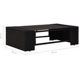 Poli 2-dijelna vrtna garnitura od poliratana crna | shoptok.hr