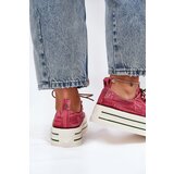 GOE Women's Platform Sneakers Red | Shoptok.si
