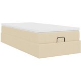  Otomanski okvir kreveta s madraca krem 90x190cm od tkanine | shoptok.hr