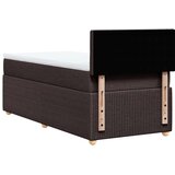 vidaXL Box spring postelja z vzmetnico temno rjava 80x200 cm blago, (21305324) | Shoptok.si