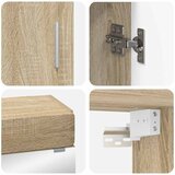  Set namještaja za kupaonicu TULUM 3 kom. Sonoma hrast | shoptok.hr