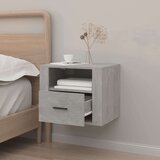 vidaXL Zidni noćni ormarić siva boja betona 50x36x40 cm | shoptok.hr