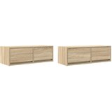 TV ormarići 2kom boja hrasta 80x31x25,5 cm konstruiranog drva | shoptok.hr
