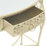  Bočni stolić u francuskom stilu metalni 82 x 39 x 76 cm zlatni | Eponuda.ba
