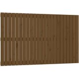 Maison Chic stensko posteljno vzglavje - vzglavna omarica - nočna omarica medeno rjavo 147x3x90 cm borovina, (21706714) | Shoptok.si