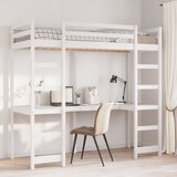 Maison Chic Okvir za pograd - Krevet na sprat - Bunk krevet brez vzmetnice bel 75x190 cm trdna borovina-J105, (21762000) | Shoptok.si