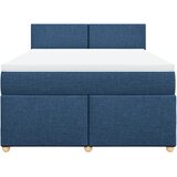 Krevet s oprugama i madracem plavi 160x200 cm od tkanine | shoptok.hr