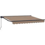  Povlačivi tende Sivosmeđa 4,5 × 3 m Poliester i aluminij | shoptok.hr