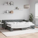  Dnevni krevet na razvlačenje tamnosivi 80 x 200 cm od tkanine | shoptok.hr