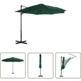  The Living Store Previsni senčnik z aluminijastim drogom 300 cm zelen - Previsni Senčnik, (21743380) Cene