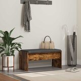  Klupa za hodnik s jastukom Dimljeni hrast 83 x 38 x 40 cm | Eponuda.ba
