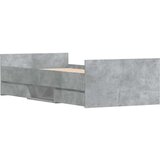  Kreveta s uzglavljem i podnožjem boja betona 90 x 200 cm | shoptok.hr