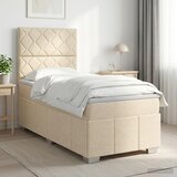 Boxspring krevet s madracem Krem 80 x 200 cm Tkanina | shoptok.hr