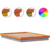  LED okvir kreveta voštano smeđi 150x200 cm od masivne borovine | shoptok.hr