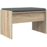  Klupa za hodnik s jastukom Sonoma hrast 63 x 38 x 40 cm | shoptok.hr