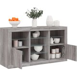 vidaXL Komoda s LED svjetlima boja sivog hrasta 123x37x67 cm | shoptok.hr