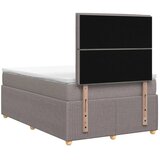  LED okvir za krevet s madracem Sivosmeđa 120 x 190 cm Tkanina - Sivosmeđa 120 x 190 cm Dizajn linija | shoptok.hr