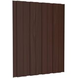 Krovni panel 12 pcs Smeđa 60 x 45 cm Pocinčani čelik | shoptok.hr
