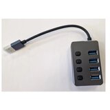 E-green USB 3.0 - HUB Superbrzi 4port USB 3.0 sa prekidacima u