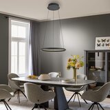 SCHÖNER WOHNEN 15570-18-LED luster na lanku QUILLO LED/36W/230V, prečnik 60 cm, sa prigušivačem, crni | Eponuda.com