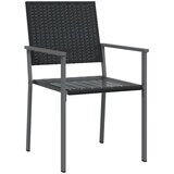  Vrtni set za objed 5 pcs Crna PE ratan | shoptok.hr