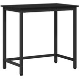  Stol Crni hrast 100 x 50 x 76 5 cm Inženjerska drva i čelik | shoptok.hr