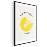  Plakat - Shuttlecock Against the Yellow Sun 40x60 Crni okvir s margom | shoptok.hr