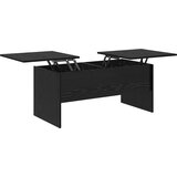 vidaXL Klubska miza Črni hrast 102 x 50,5 x 46,5 cm Konstruiran les | Shoptok.si