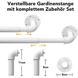 GEEBOBO 76–152 cm nastavljiva industrijska karnisa | Shoptok.si