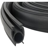  Brtva za garažna vrata Crna 41 x 33 mm 4,5 m PVC | shoptok.hr