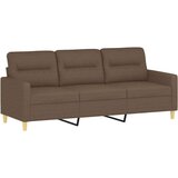  2-dijelni set sofa s jastucima smeđi od tkanine | shoptok.hr
