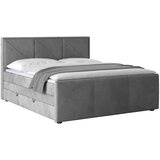 MID.YOU postelja boxspring 180 cm x 200 cm , leseni material svetlo siva | Shoptok.si