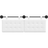  Držeće uzglavlje Zidne Bijeli 130 x 55 x 5 cm tkanina - Bijeli 120 cm bez LED | shoptok.hr