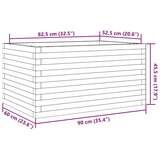 Vrtno cvetlično korito 90x60x45,5 cm impregnirana borovina | Shoptok.si