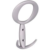 SIRO Garderobna kljuka (Do x Š x V: 147 x 94 x 43 mm, Jeklo, Srebrna) | Shoptok.si