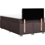  Krevet box spring s madracem tamnosmeđi 120 x 190 cm od tkanine | shoptok.hr