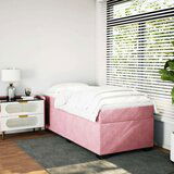 Box spring krevet s madracem ružičasti 80 x 200 cm baršunasti | shoptok.hr