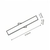 Solea 16 ZIDNA SVETILJKA 10W 3000/4000/6000K CRNA | ePonuda.com