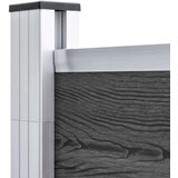  Panel za ogradu WPC 175 x 186 cm crni | shoptok.hr