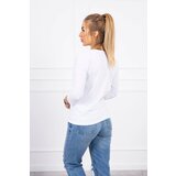 Kesi White blouse with V-neck | shoptok.hr