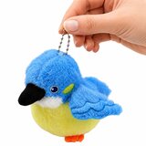  Plush Bird Mascot on a Keychain with a Pendant Blue 9 cm | shoptok.hr