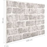  3D zidni paneli s uzorkom svjetlosivih cigli 11 kom EPS | shoptok.hr