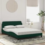  Krevet s madracem Dover tamnozeleni 140x190 cm baršunasti | shoptok.hr