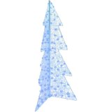 vidaXL Božično drevo med 160 LED Modra 150 cm Akril | Shoptok.si